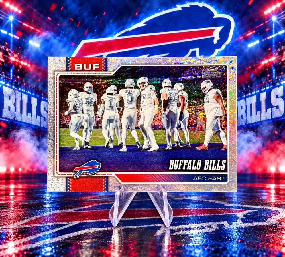 Buffalo Bills Team Card Shimmer Holo ‘26 Topps NFL Football Short Print Parallel